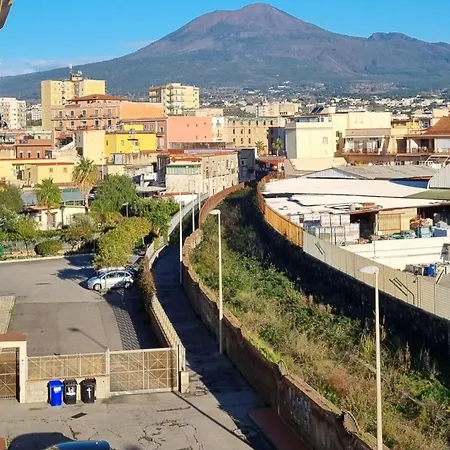 La Casa Di Poppea-view Of Vesuvius *